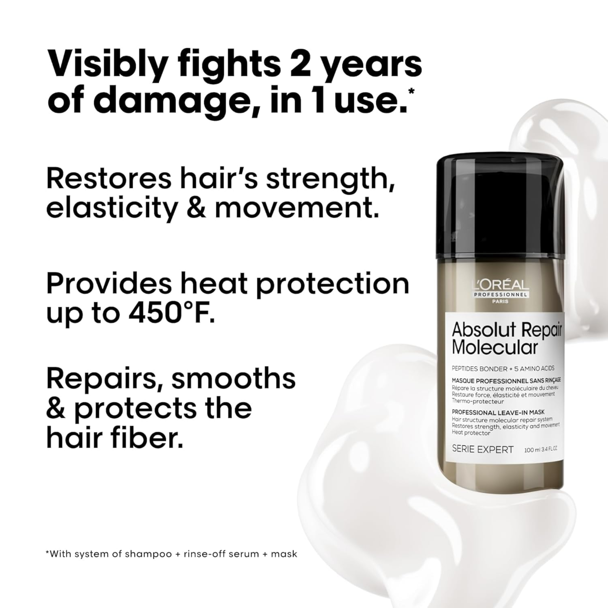 L'Oréal Professionnel Paris Absolut Repair Molecular Leave-In Mask 100ml