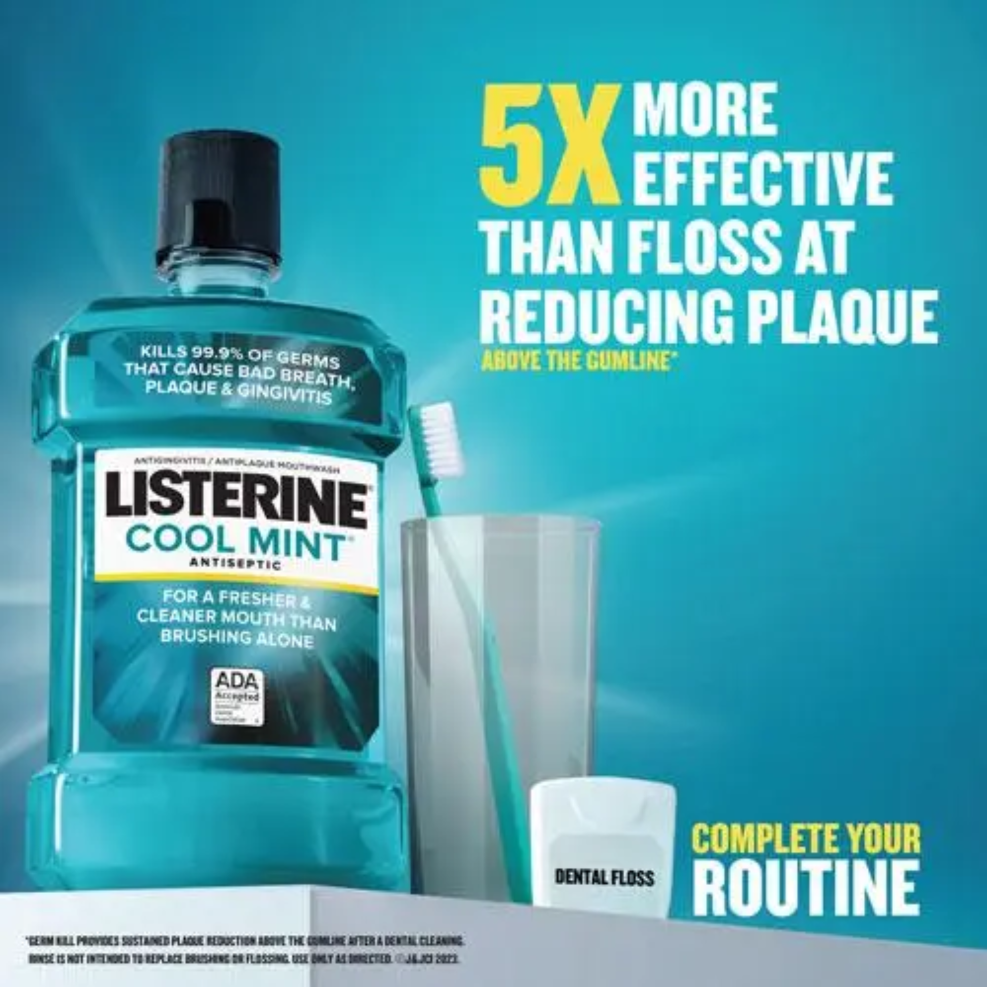 Listerine Cool Mint Antiseptic Mouthwash – 500ml