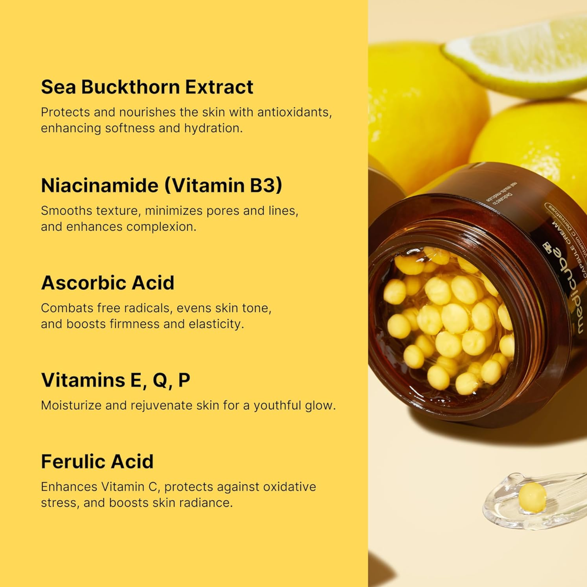Medicube Deep Vitamin C Golden Capsule Face Moisturizer