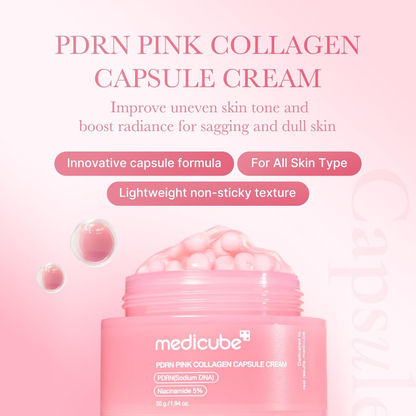 Medicube Salmon DNA PDRN Pink Collagen Capsule Cream 55g