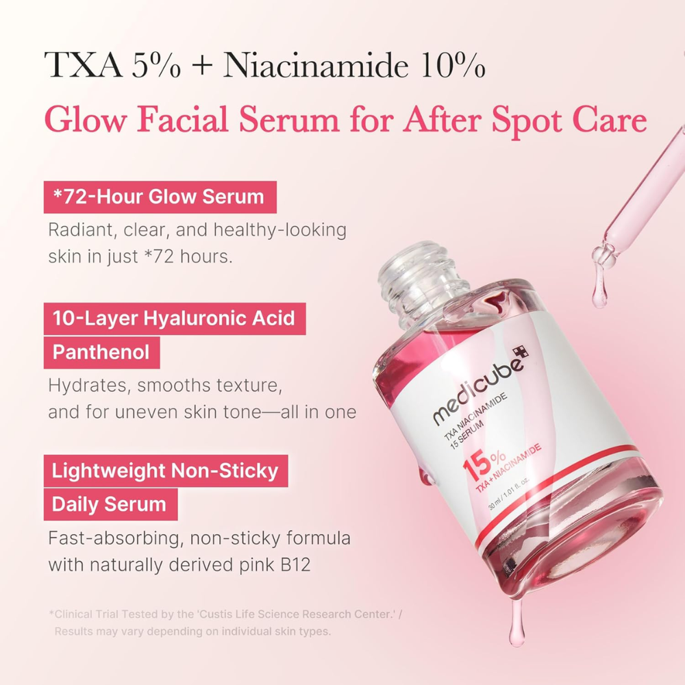 Medicube TXA + Niacinamide 15% Glow Facial Serum 30ml