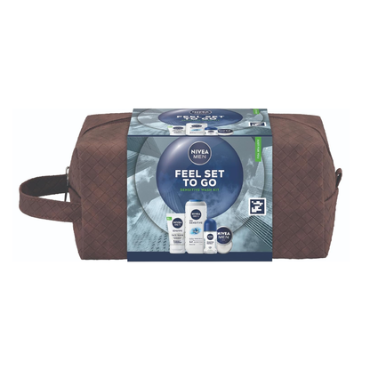 NIVEA MEN Feel Set To Go Gift Set (5 Products) – Men’s Grooming Gift