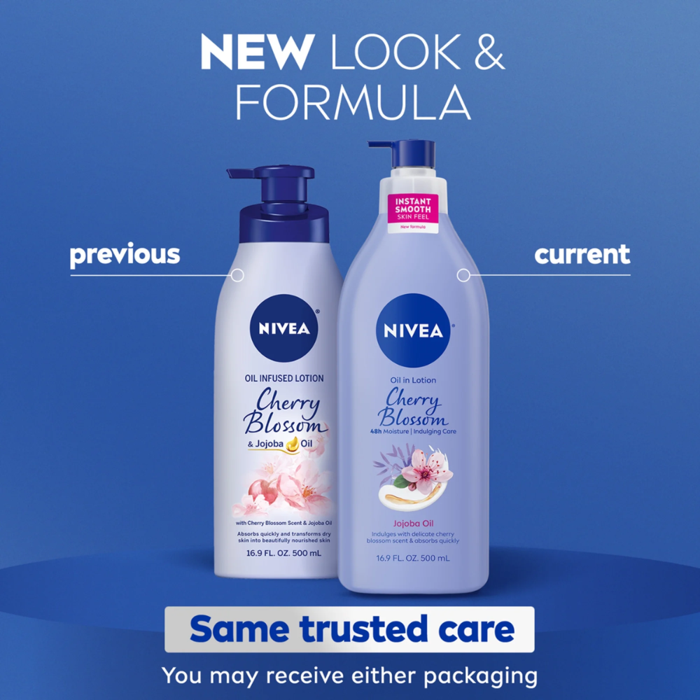 NIVEA Oil Infused Cherry Blossom & Jojoba Oil Body Lotion – 400ml