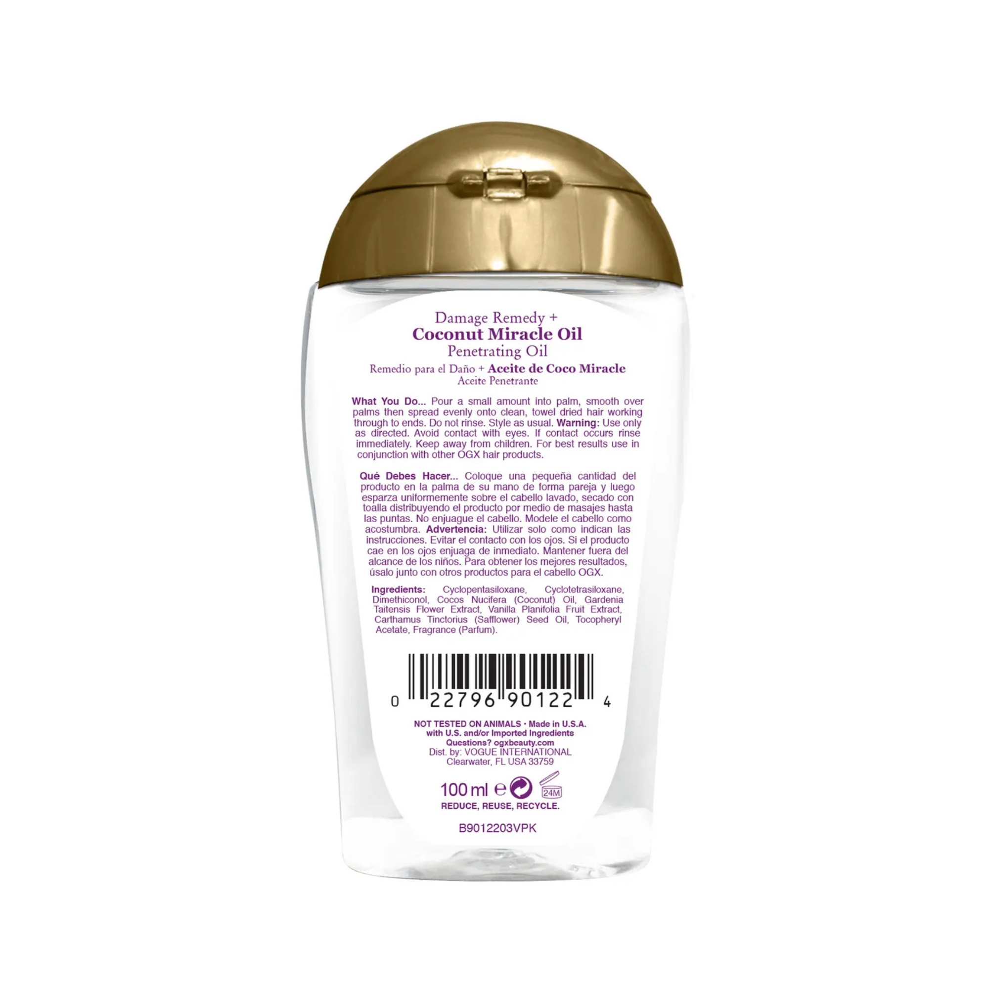 OGX Extra Strength Damage Remedy + Coconut Miracle Oil Penetrating Oil (100ml)