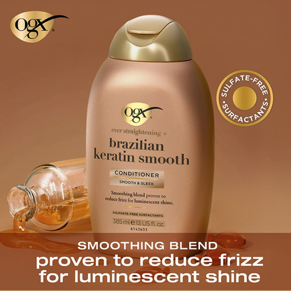 OGX Brazilian Keratin Smooth Conditioner – 385ml
