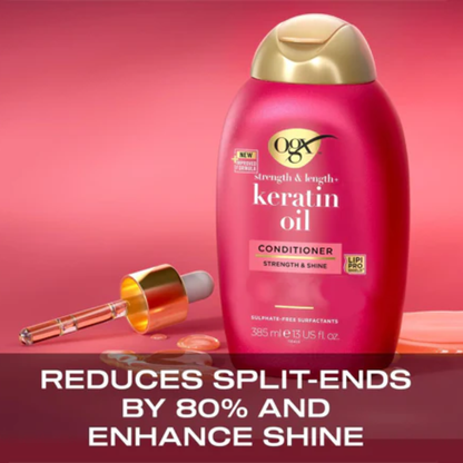 OGX Keratin Oil Strength &amp; Length Conditioner – 385ml