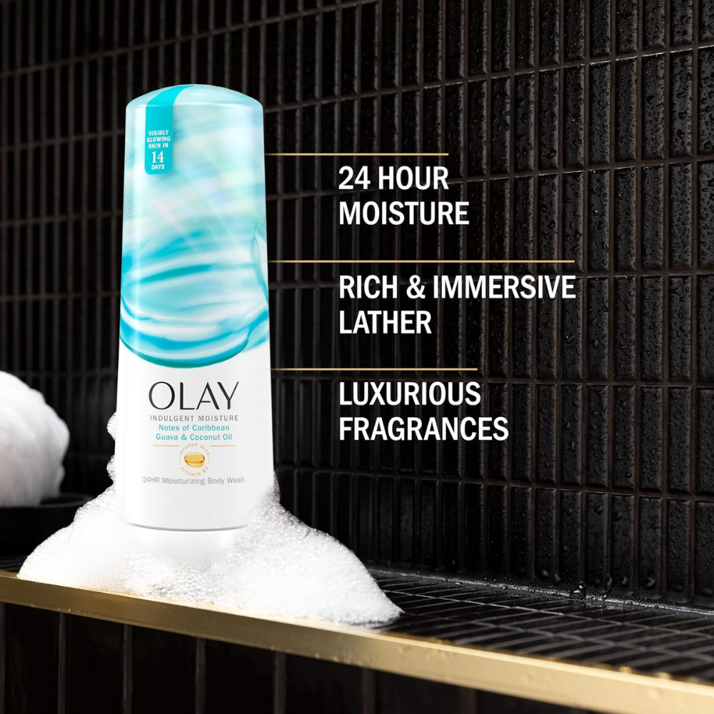 Olay Indulgent Moisture Body Wash – Guava & Coconut 591ml