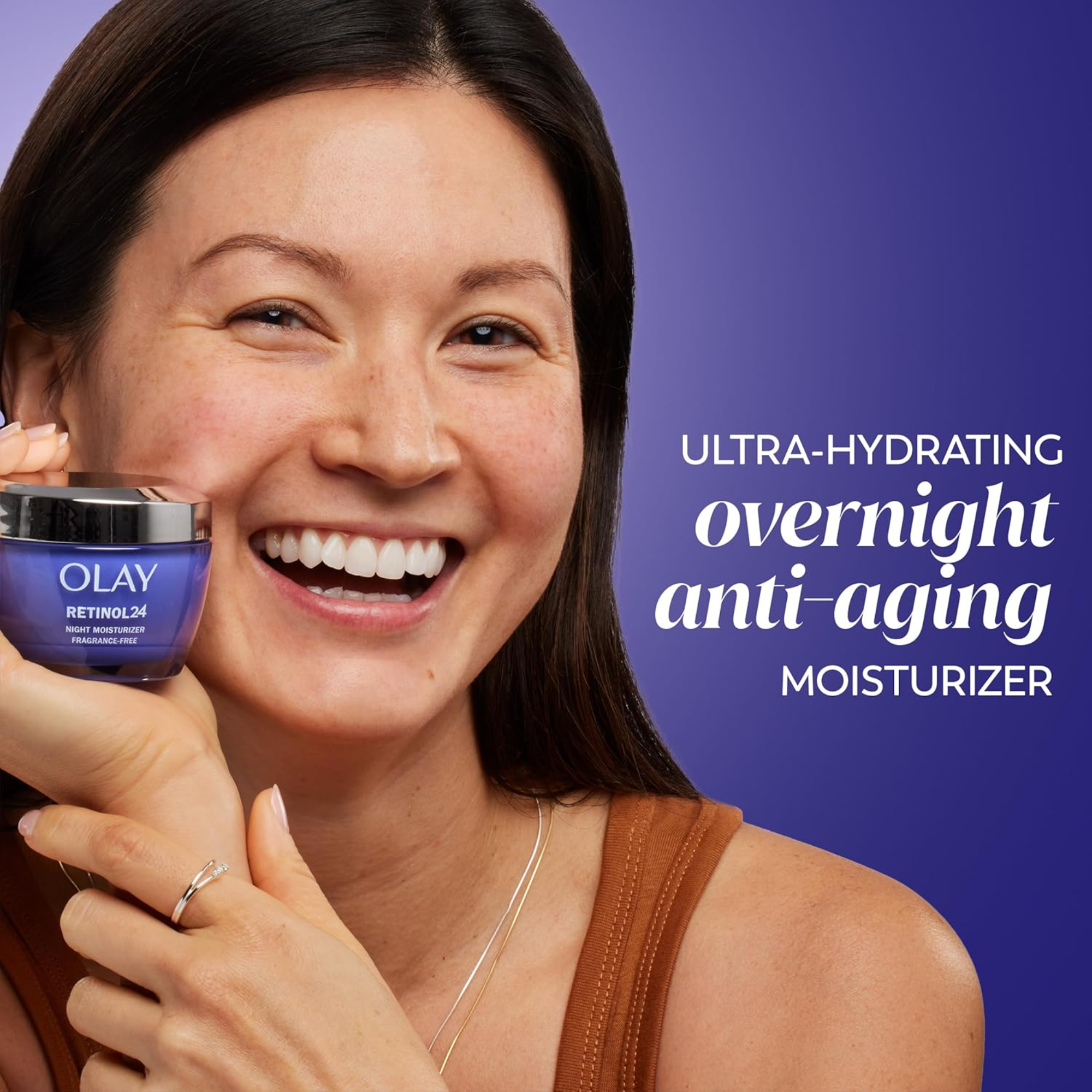 Olay Retinol 24 Face Moisturizer, Anti-Aging Night Cream for Women (48g)