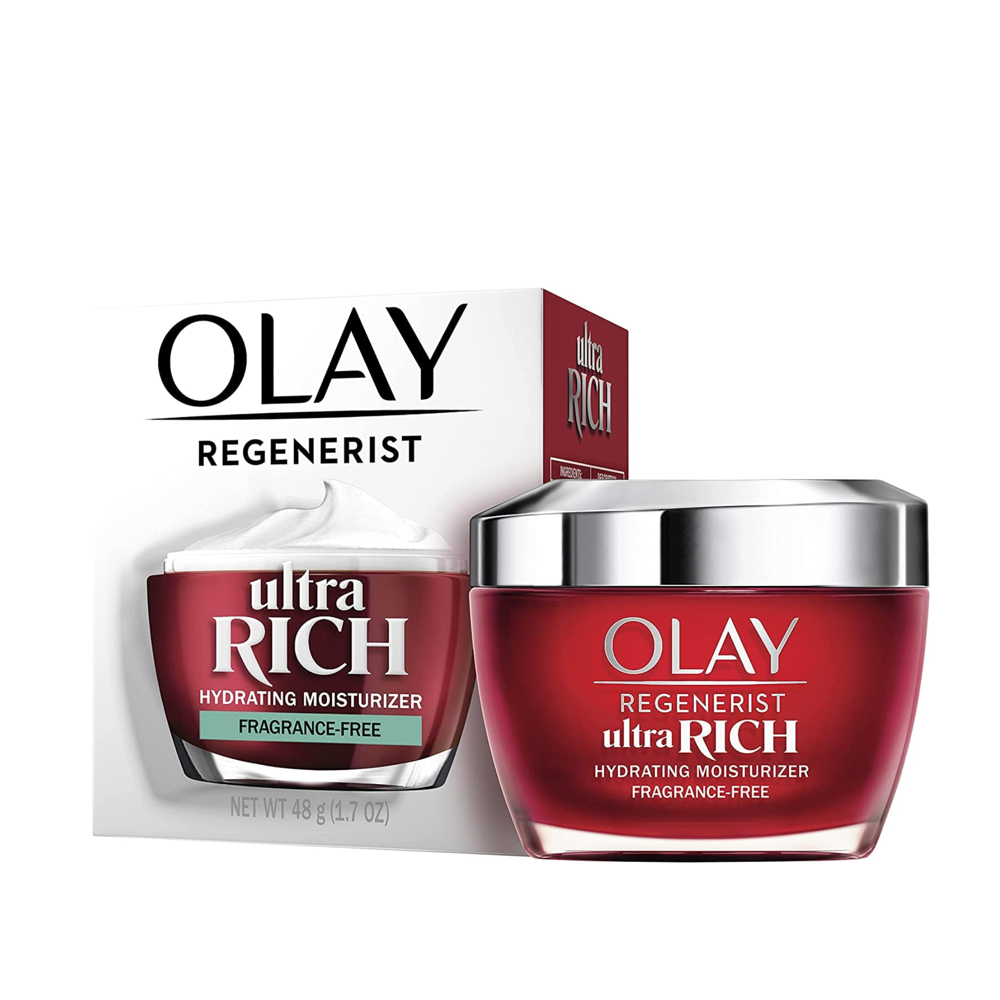 Olay Ultra Rich Hydrating Moisturizer Face Cream – Fragrance Free (48g)