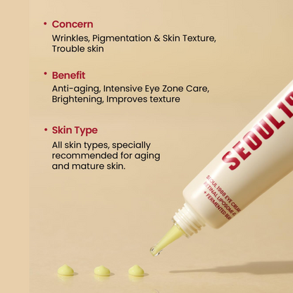SEOUL 1988 Eye Cream: Retinal Liposome 4% + Fermented Bean Extract (30 ml)