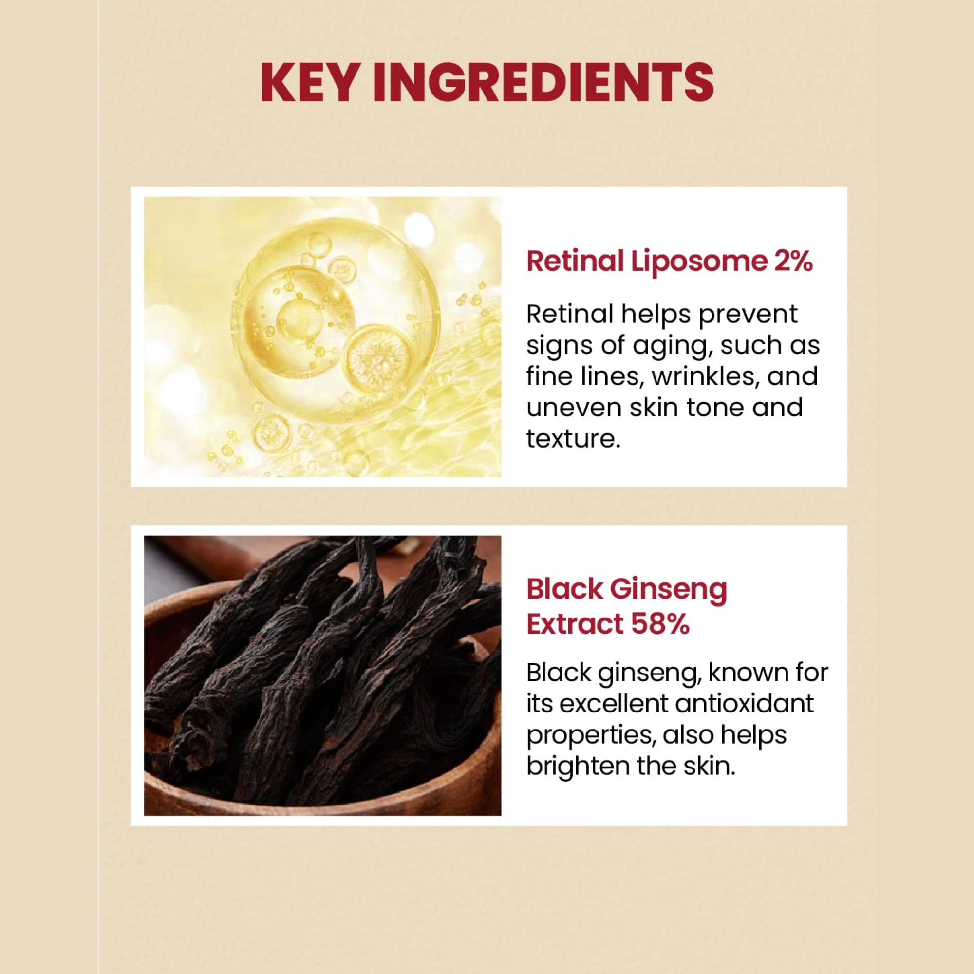 SEOUL 1988 Serum: Retinal Liposome 2% + Black Ginseng (30 ml)