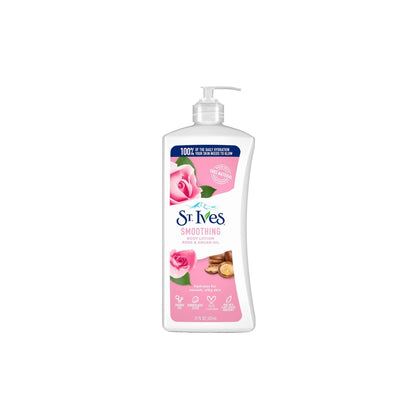 St. Ives Smoothing Body Lotion Rose & Argan Oil (621 ml)