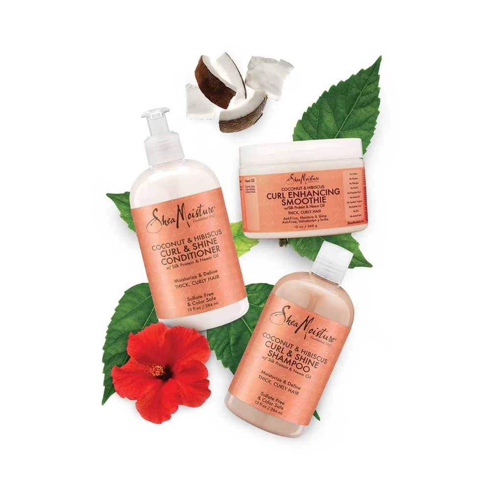 SheaMoisture Coconut & Hibiscus Curl & Shine Conditioner – 384ml
