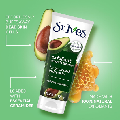 St. Ives Avocado & Honey Face Scrub (170g)