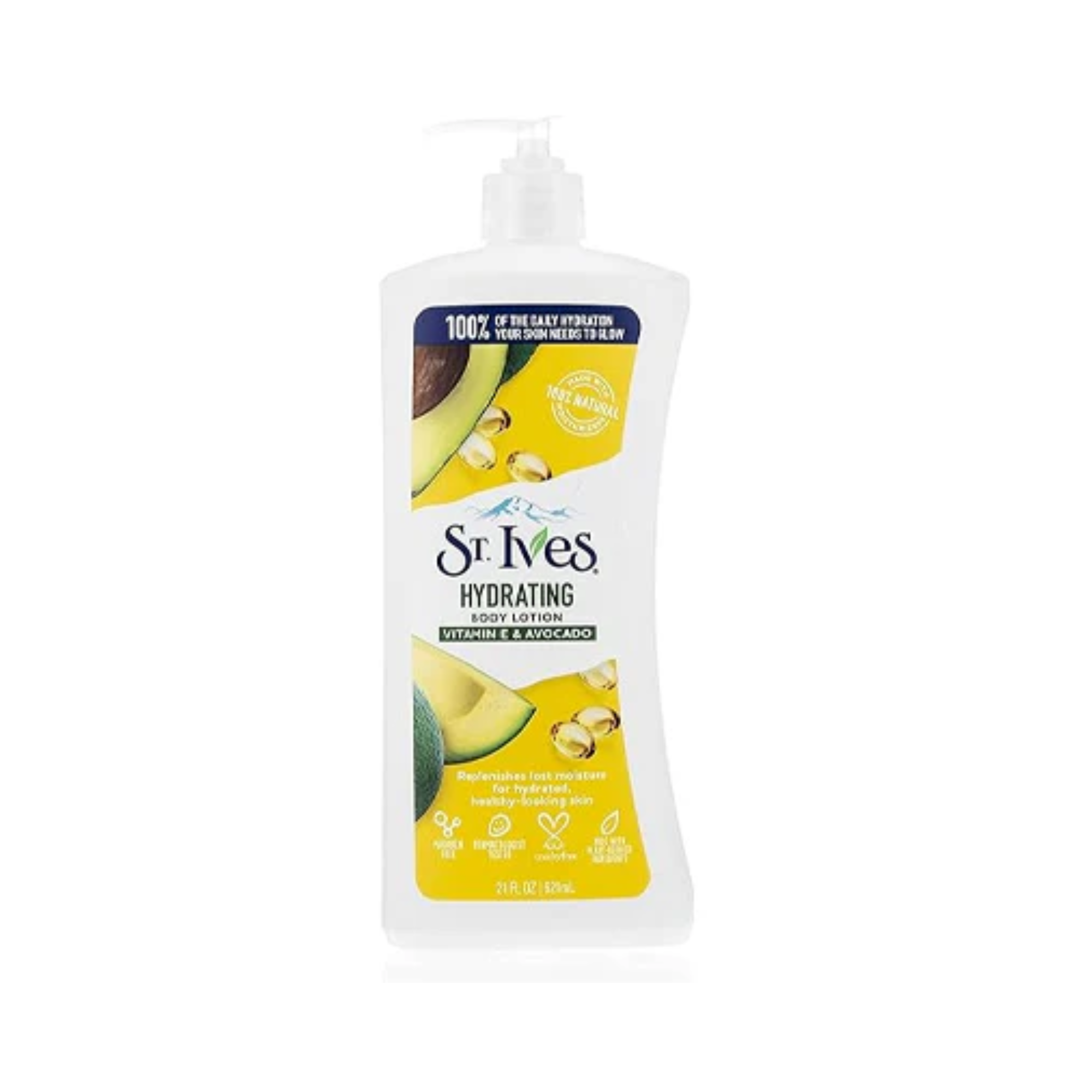 St. Ives Hydrating Vitamin E and Avocado Body Lotion (621ml)