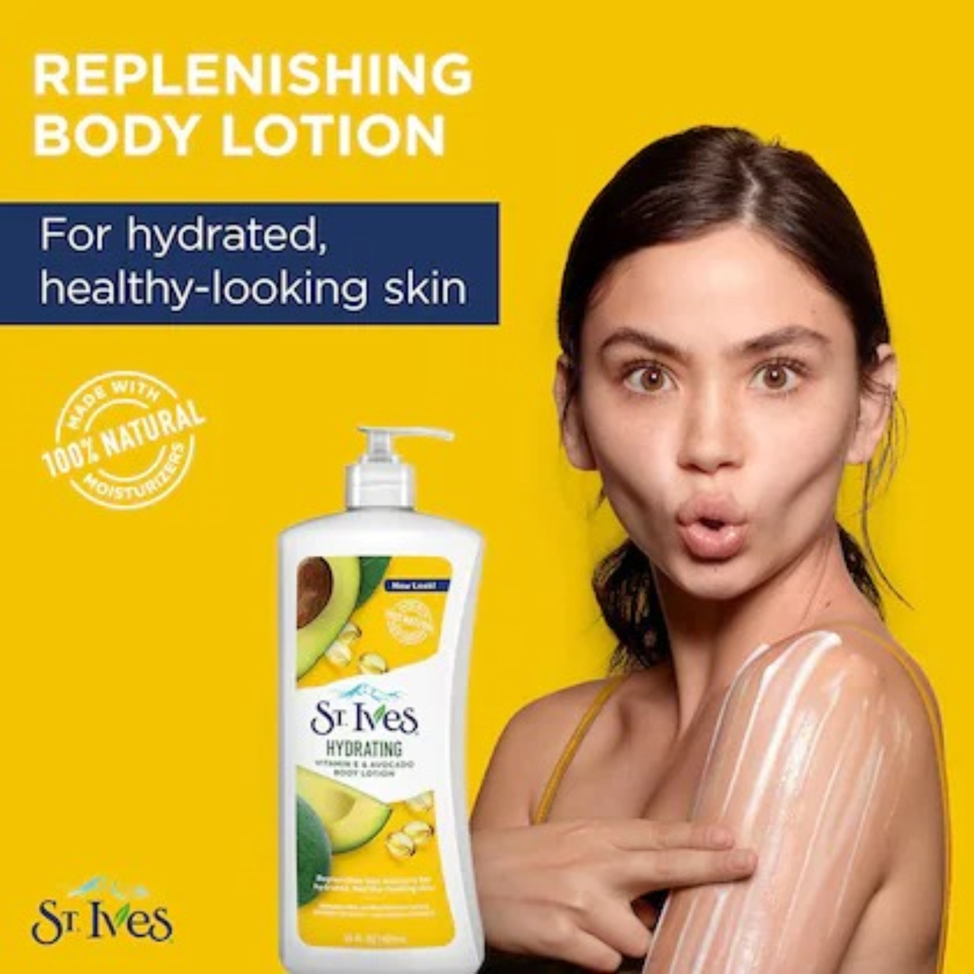 St. Ives Hydrating Vitamin E and Avocado Body Lotion (621ml)