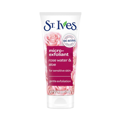 St. Ives Gentle Smoothing Face Scrub – Rose Water & Aloe Vera 170g