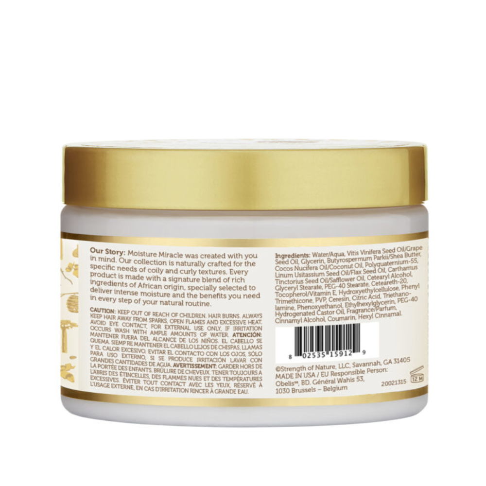 The African Pride Moisture Miracle Shea Butter & Flaxseed Oil Curling Cream (340g)