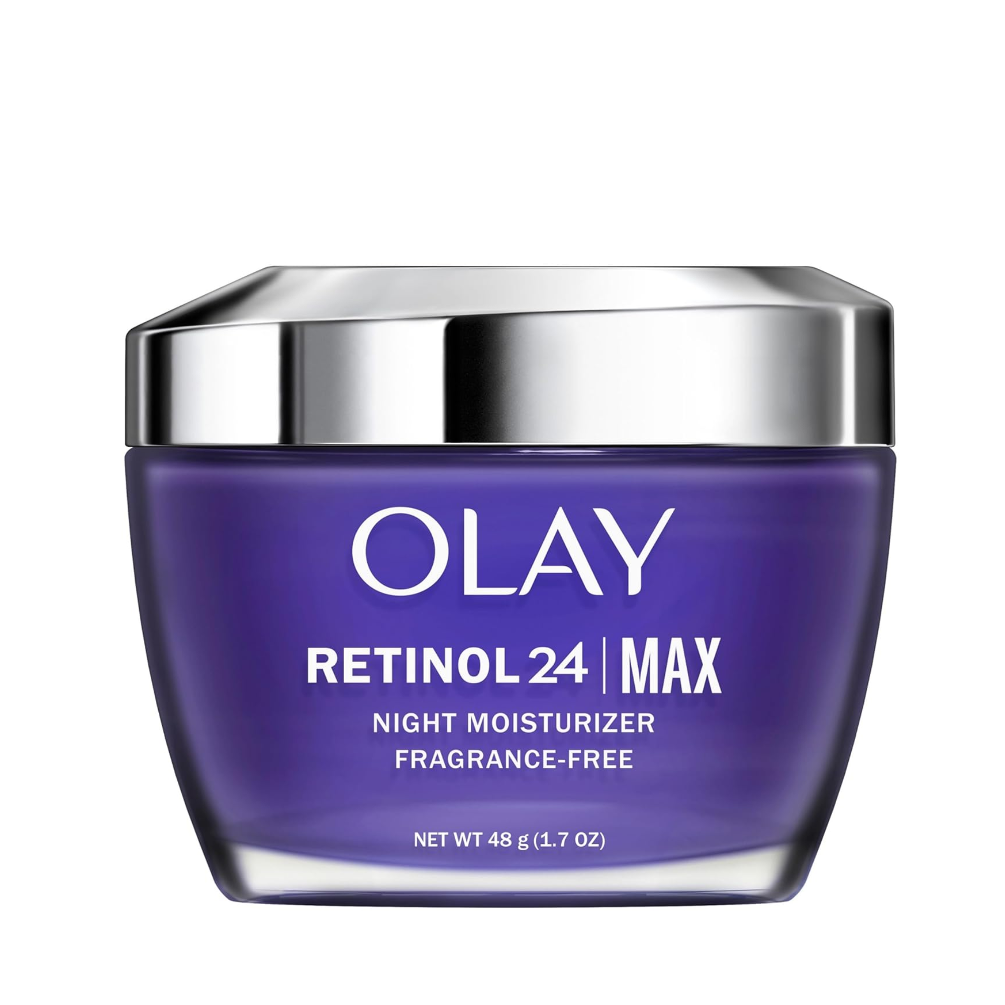 Olay Retinol Face Moisturizer, 24 MAX Anti-Aging Night Cream for Women (48g)