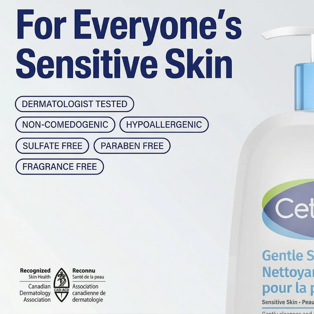 Cetaphil Gentle Skin Cleanser for Sensitive Skin 500ml