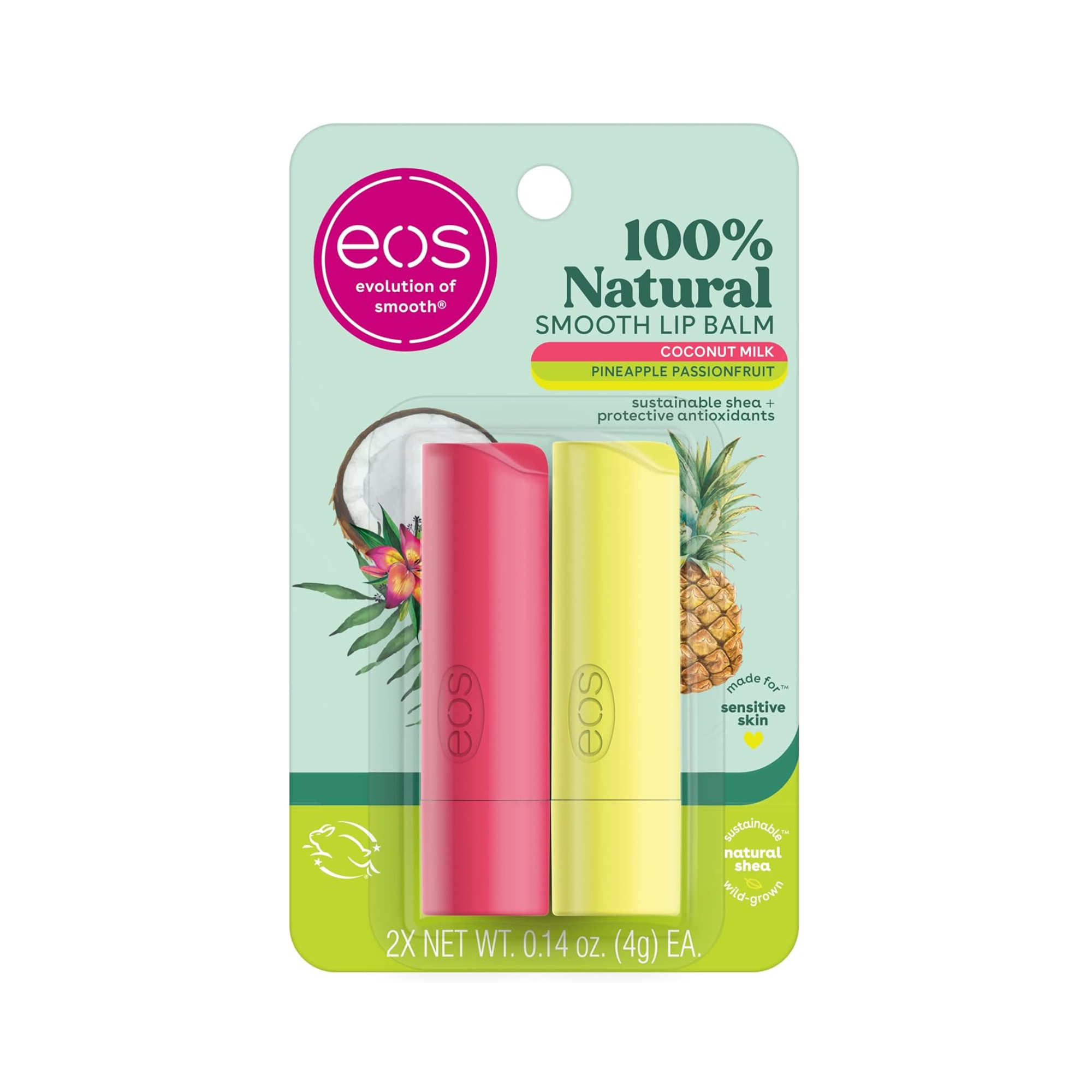 eos 100% Natural Lip Balm – Coconut Milk and Pineapple