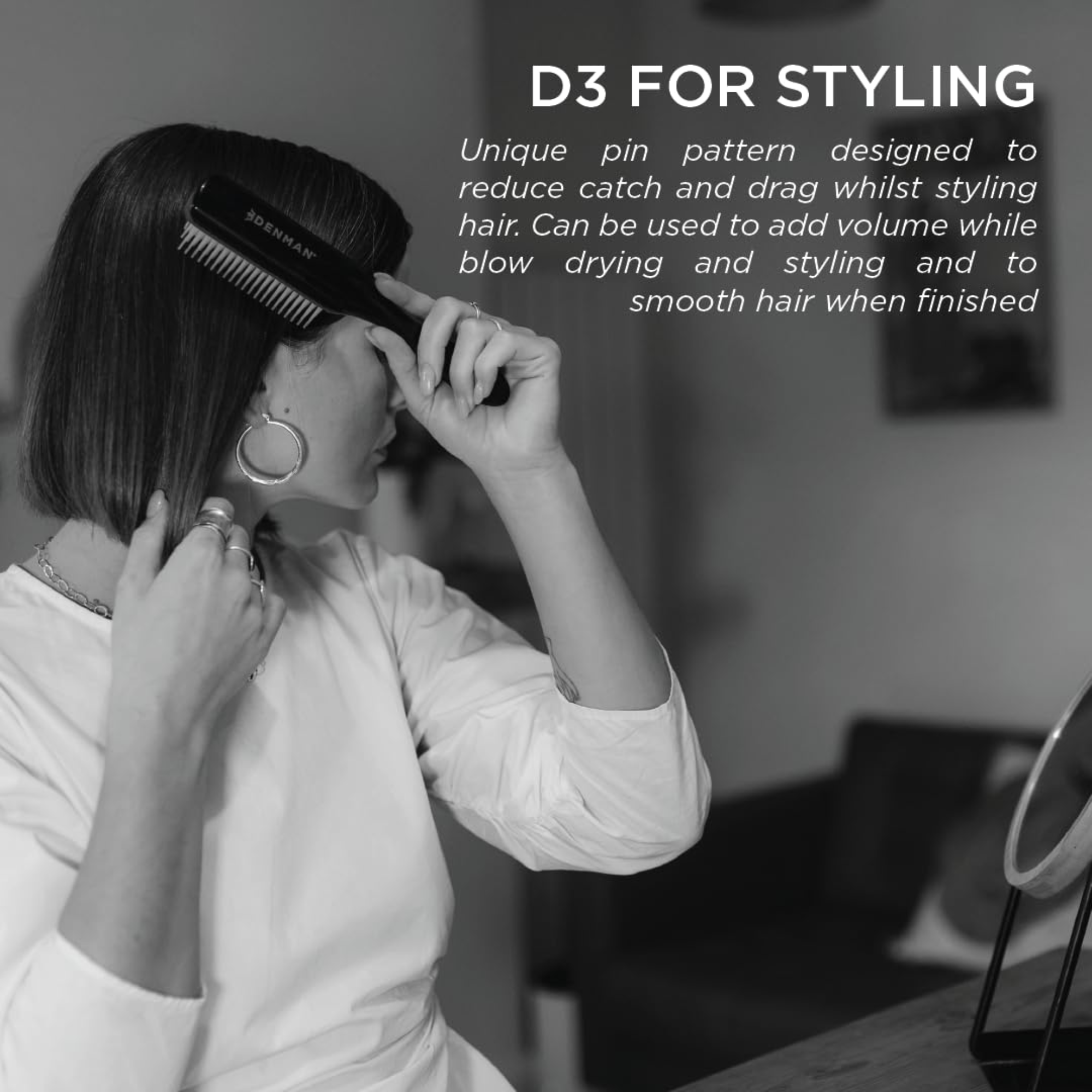 Denman D3 Original Styling Brush – 7 Row