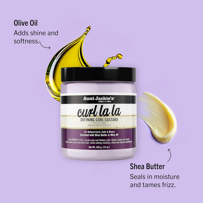Aunt Jackie’s Curl La La Lightweight Curl Defining Custard (426g)