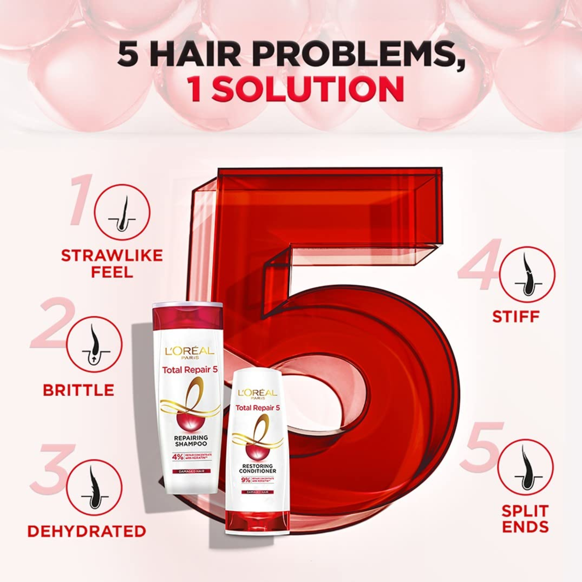 L’Oréal Paris Hair Expertise Total Repair 5 Shampoo 400ml