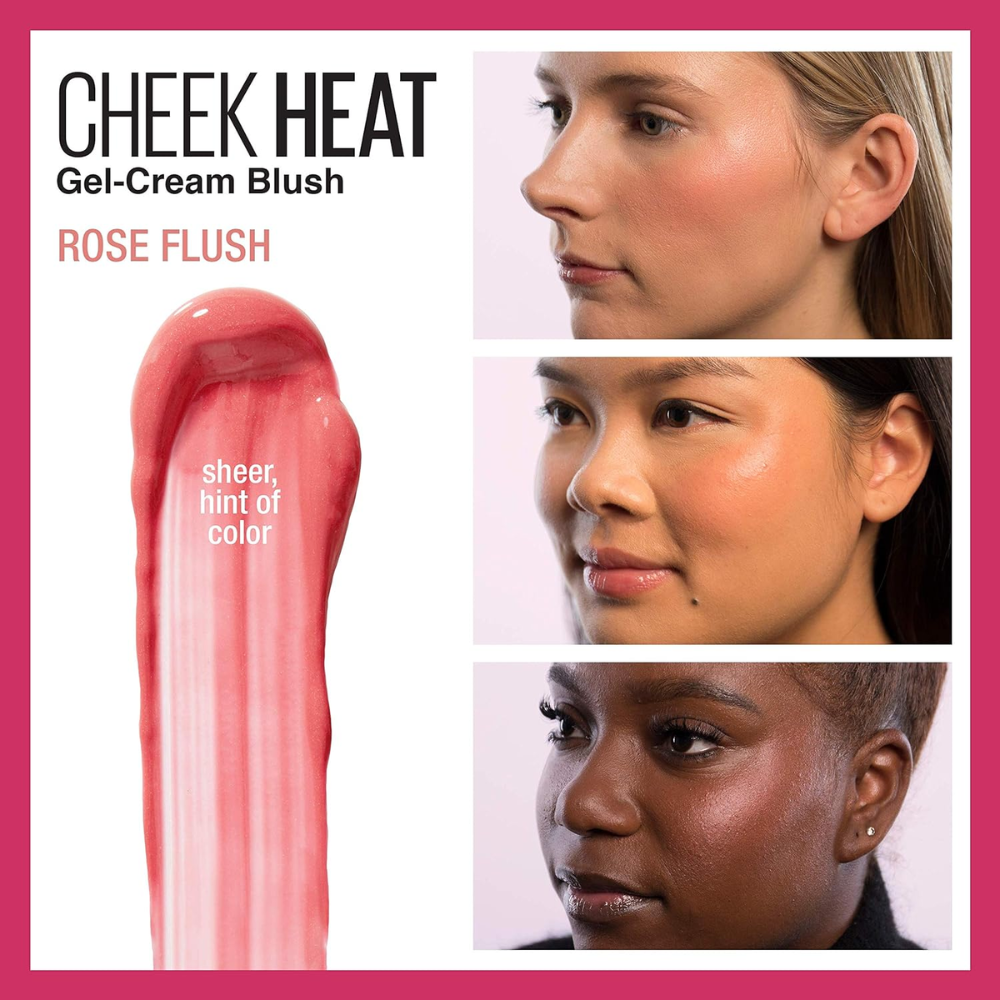 Maybelline Cheek Heat Gel-Cream Blush – Rose Flush