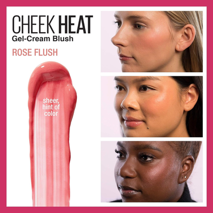 Maybelline Cheek Heat Gel-Cream Blush – Rose Flush