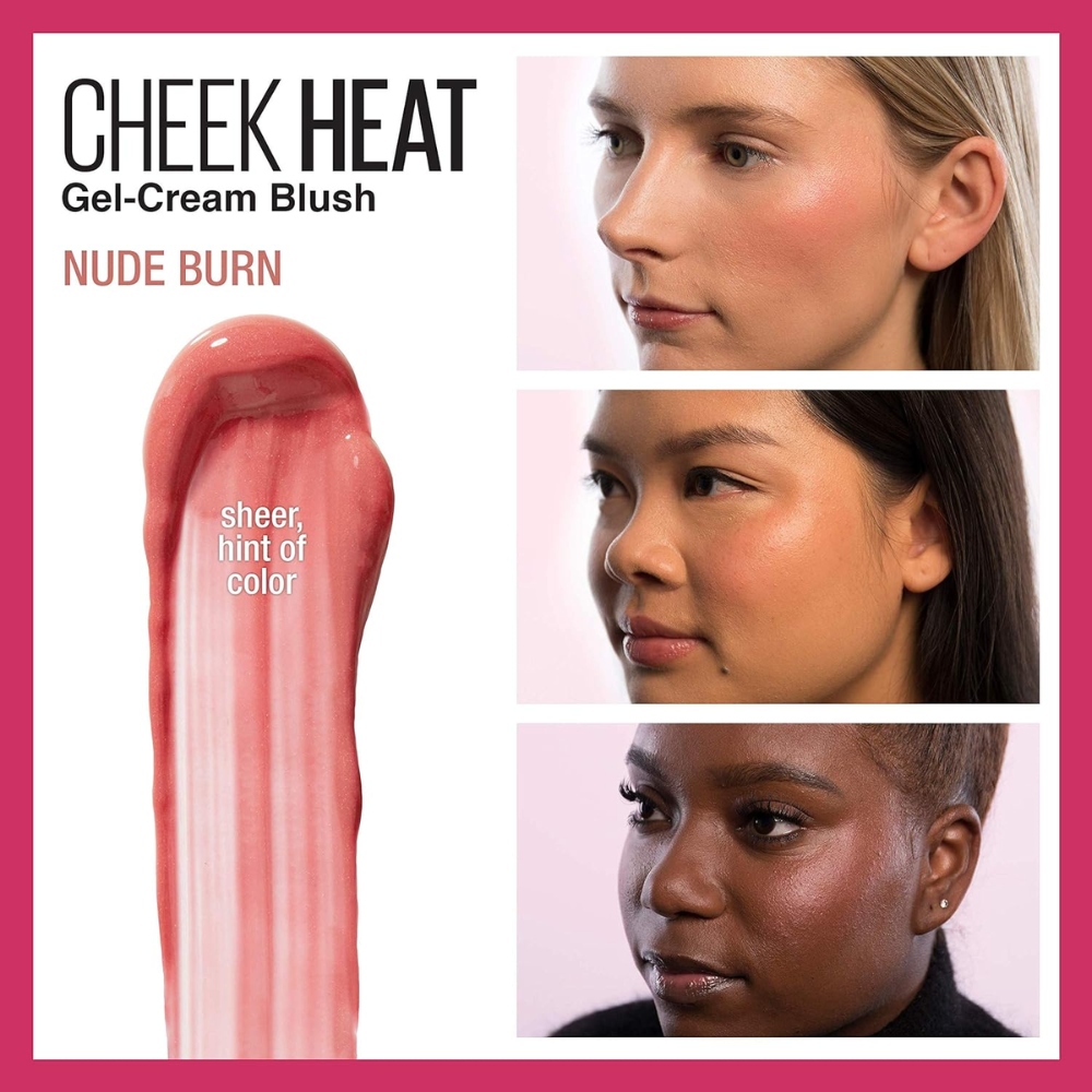 Maybelline Cheek Heat Gel-Cream Blush – 15 Nude Burn