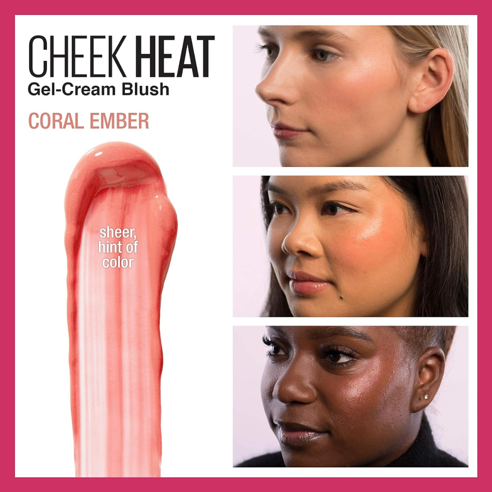 Maybelline Cheek Heat Gel-Cream Blush – 30 Coral Ember
