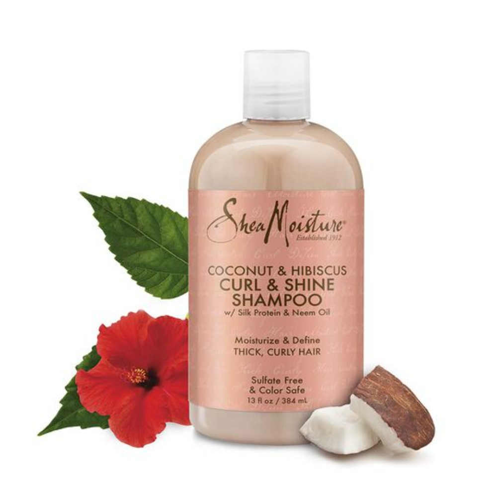 SheaMoisture Coconut & Hibiscus Curl & Shine Shampoo – 384ml