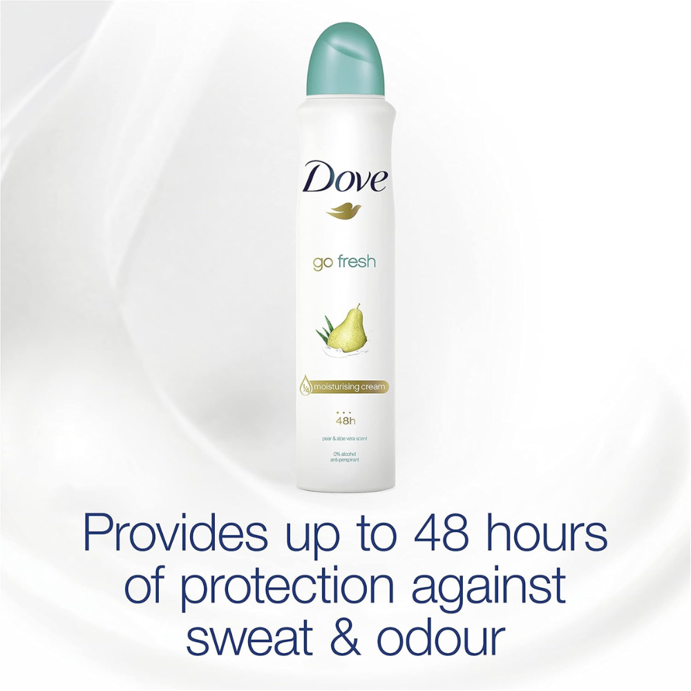 Dove Go Fresh Pear & Aloe Vera Anti-Perspirant Deodorant Aerosol – 250ml