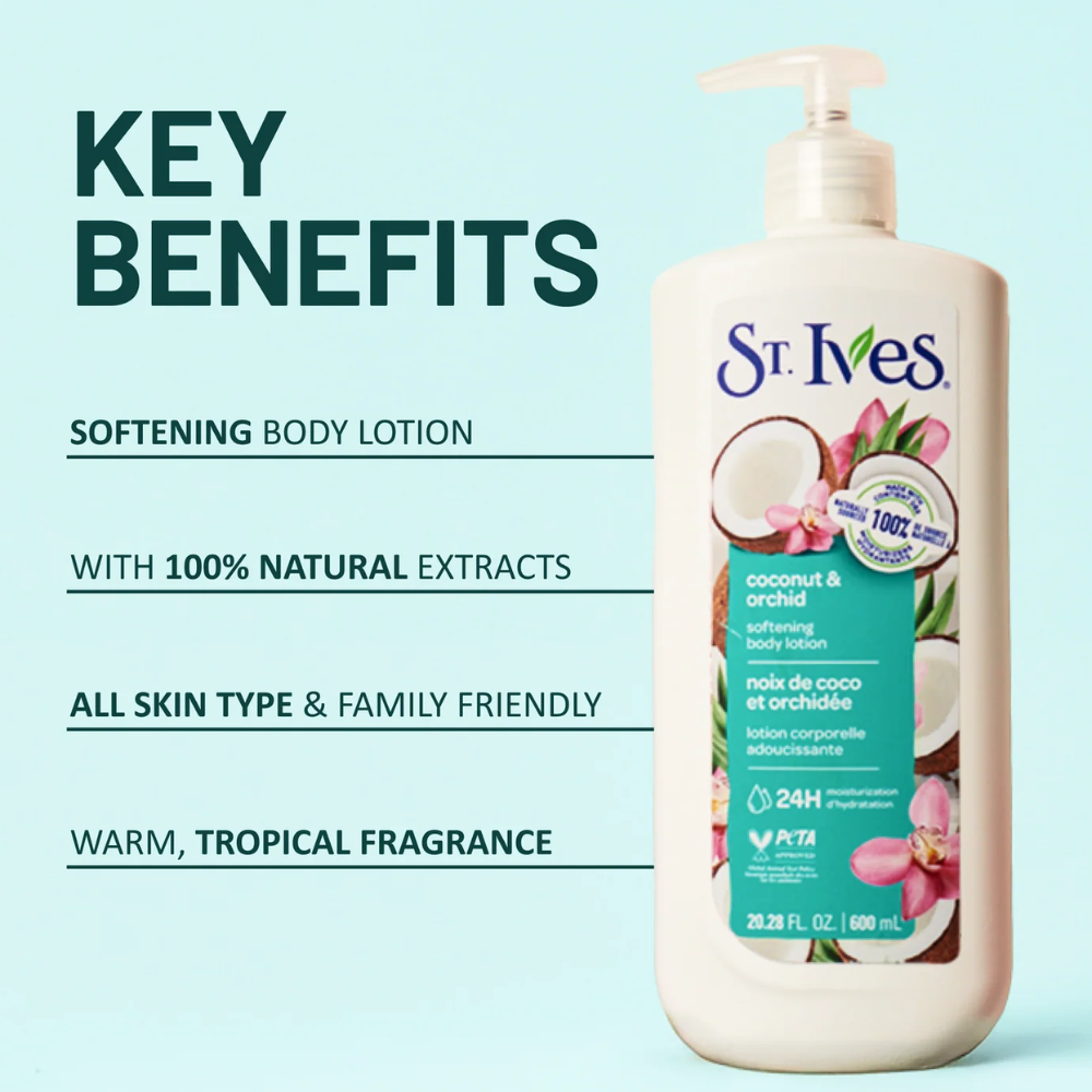 St. Ives Coconut & Orchid Hand &amp; Body Lotion 600ml