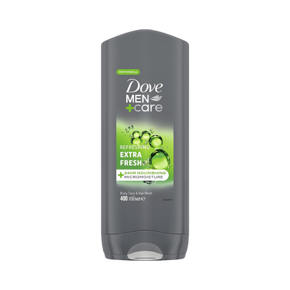 Dove Men+Care Refreshing Extra Fresh 3-in-1 Hair, Body and Face Wash 400ml