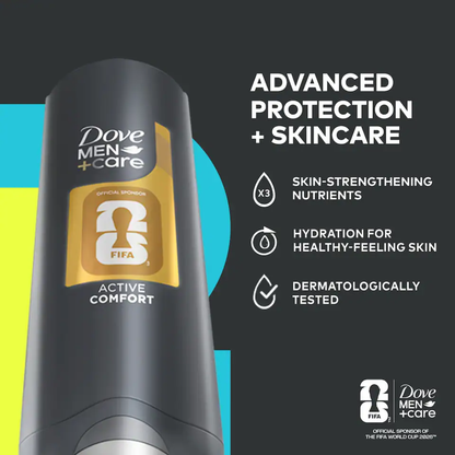 Dove Men+Care Active Comfort 3-in-1 Hair, Face &amp; Body Wash Shower Gel 400ml