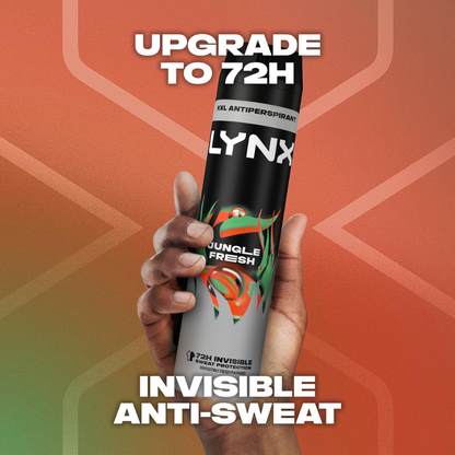 Lynx Jungle Fresh 72hr Anti-Perspirant Deodorant Spray for Men 250ml