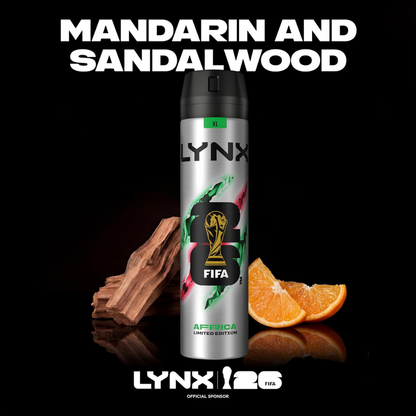 Lynx FIFA Africa XL Anti-Perspirant Spray 250ml