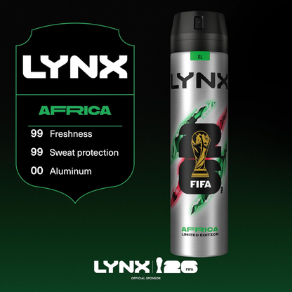 Lynx FIFA Africa XL Anti-Perspirant Spray 250ml