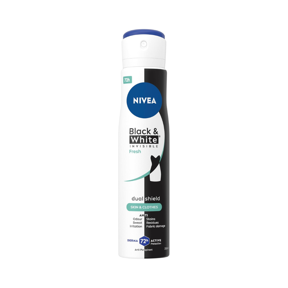 NIVEA Black &amp; White Invisible Fresh Antiperspirant Spray 250ml