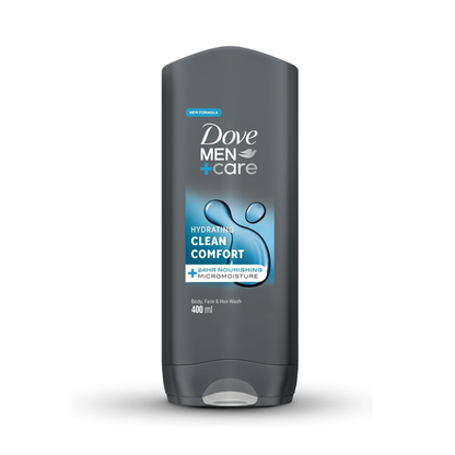 Dove Men+Care Clean Comfort Body and Face Wash 400ml