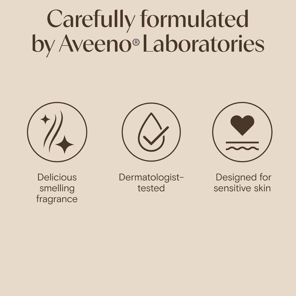 Aveeno Daily Moisturising Yogurt Body Cream, Apricot &amp; Honey Scent 300ml