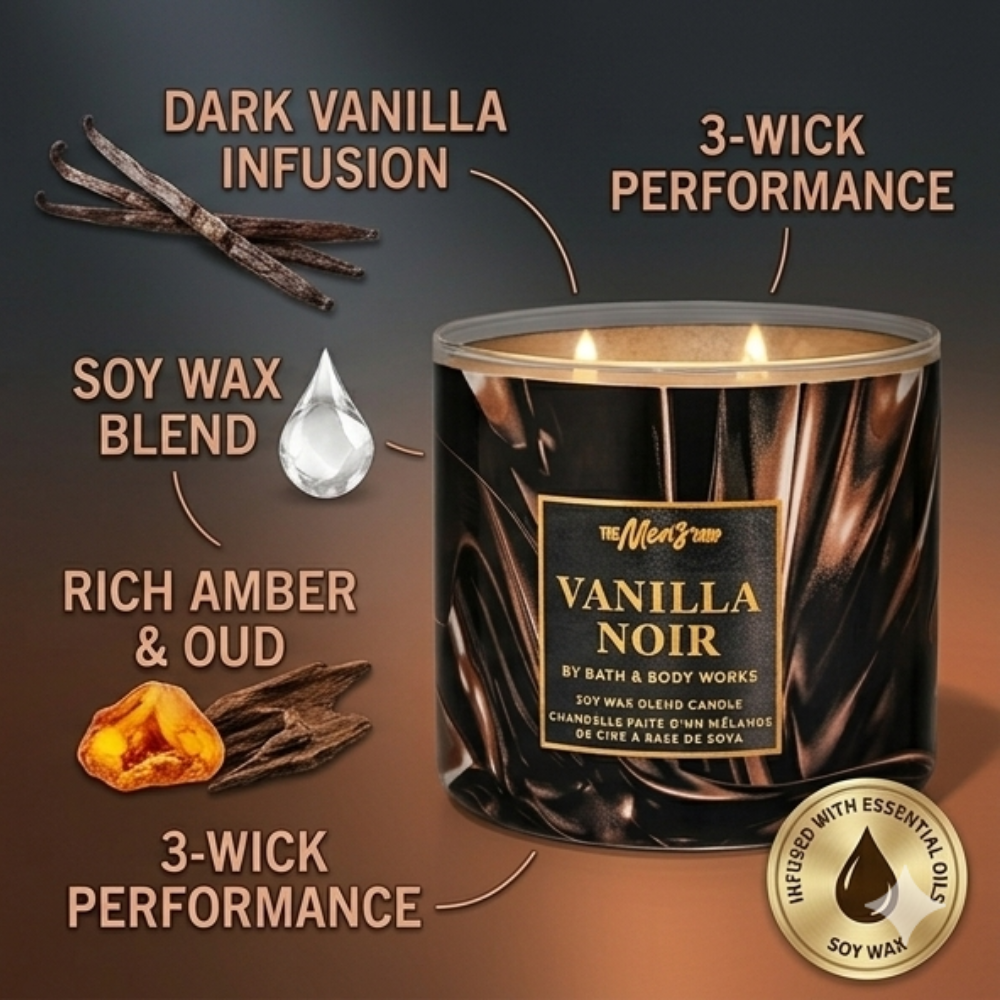 Bath & Body Works 3-Wick Candle – Vanilla Noir