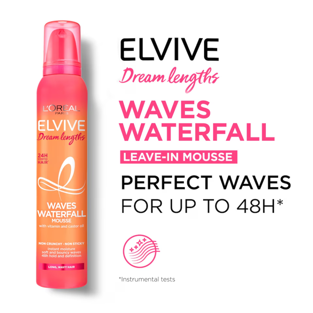 L'Oréal Paris Elvive Dream Lengths Waves Waterfall Mousse (200ml)