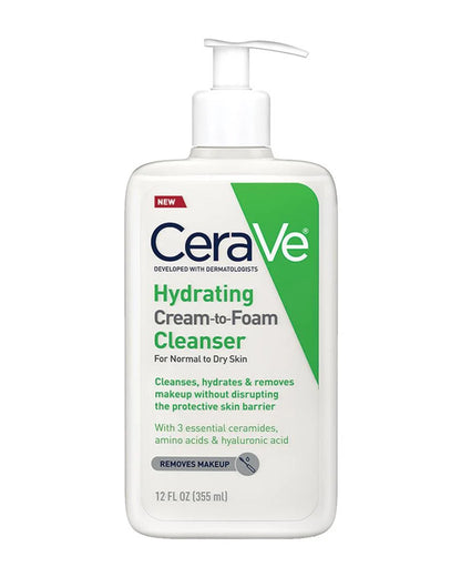 Cerave Hydrating Cream to Foam Cleanser 355ml